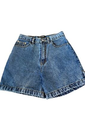 Vintage ATOM High-Waist Blue Denim Shorts